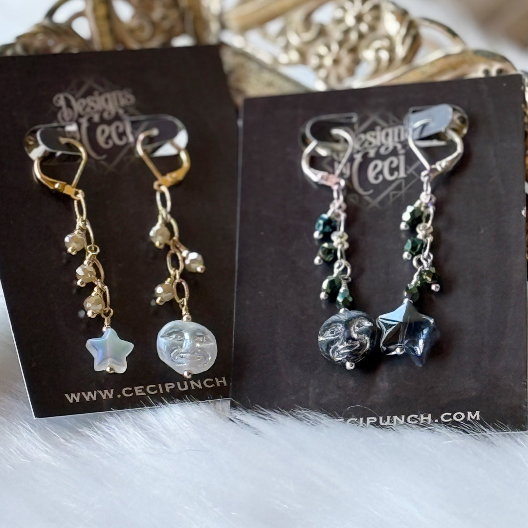 Moon + Star Duo Earrings