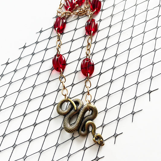 Snake Charmer Necklace RUBY