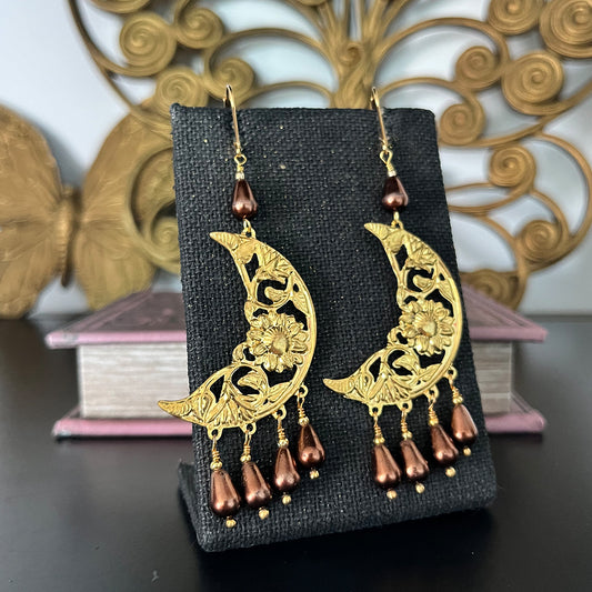 Floral Art Nouveau Earrings