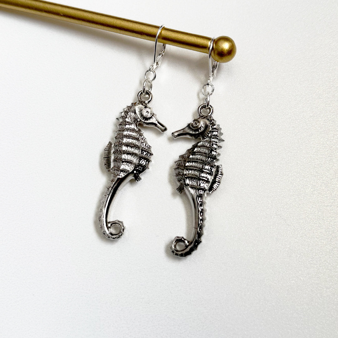 Atomic Seahorse Earrings