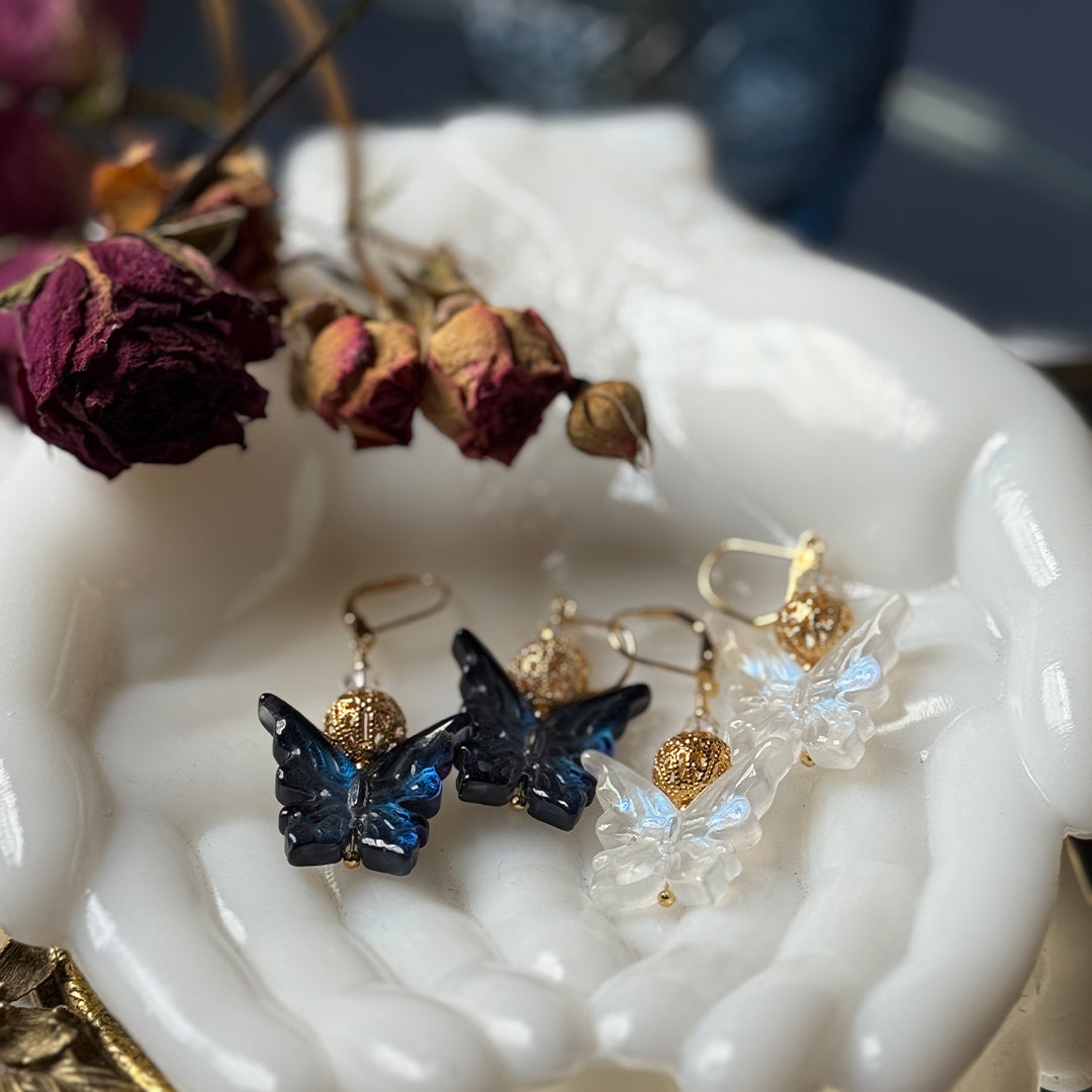 Moonlit Butterfly Earrings