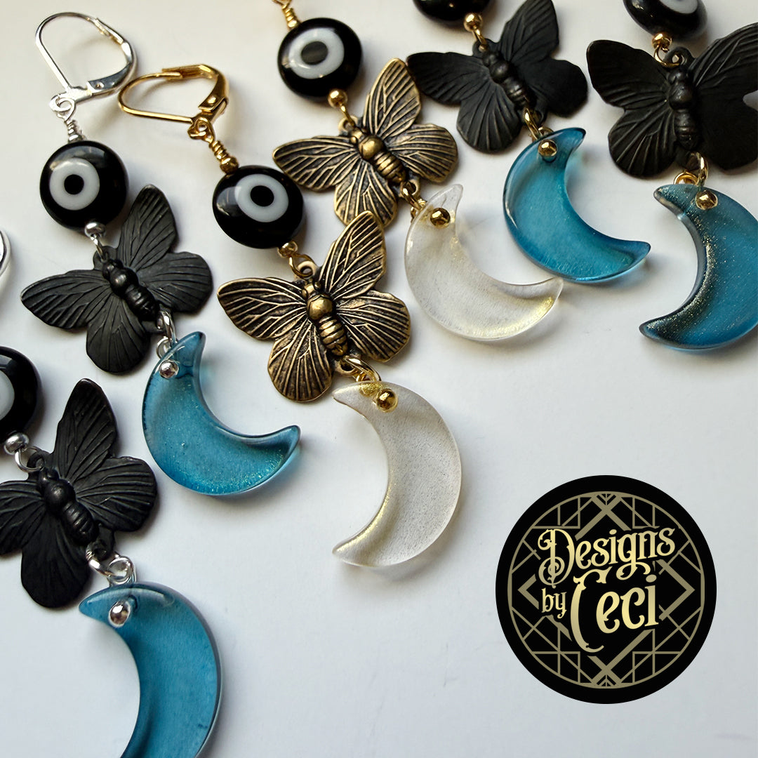 Nightwatch Butterfly Charms BLUE + Black