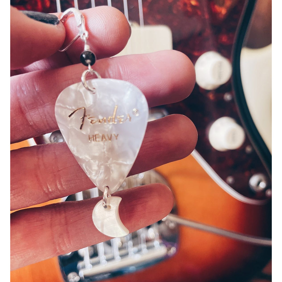 Dream Weaver Guitar Pick Earrings