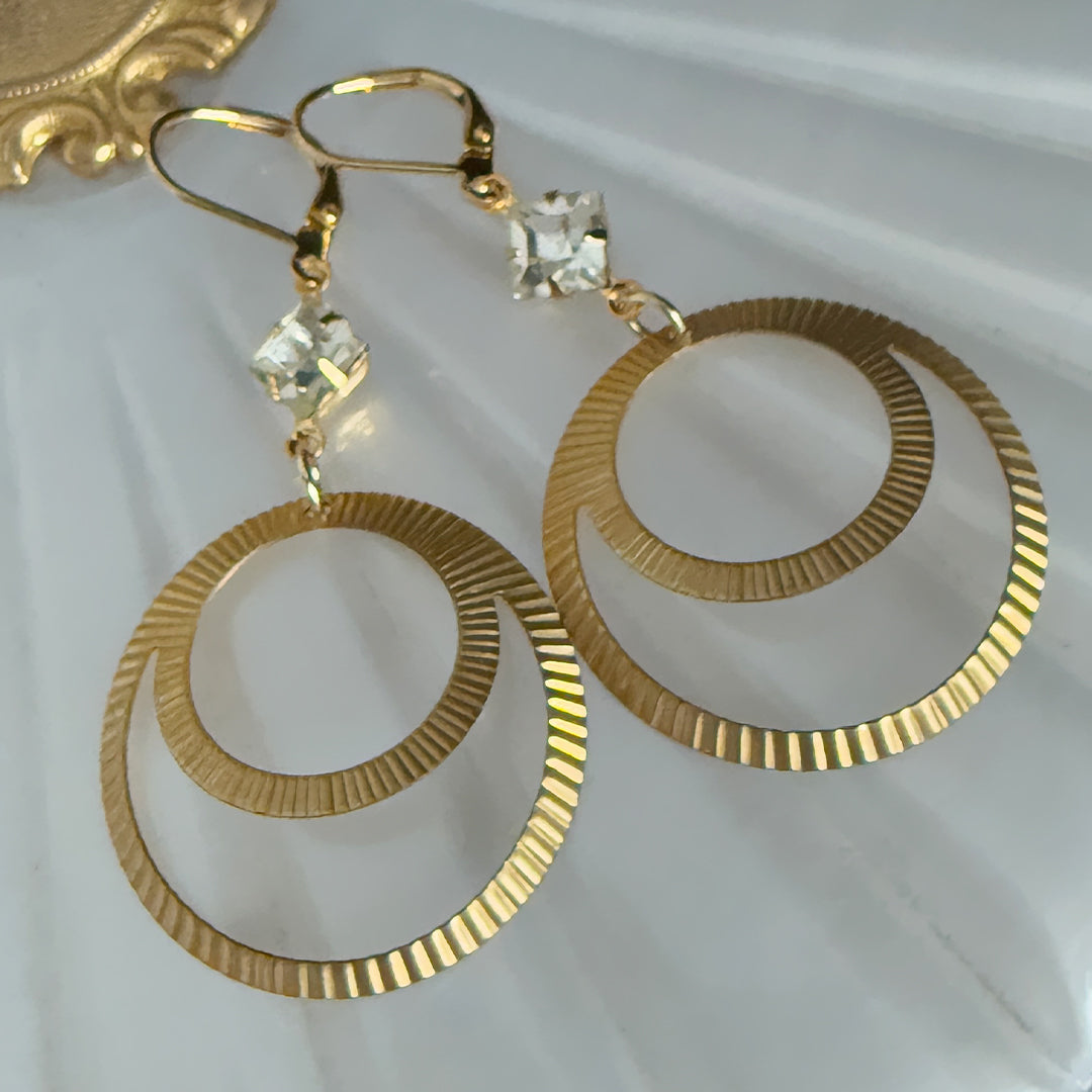 Deco Celestial Hoops