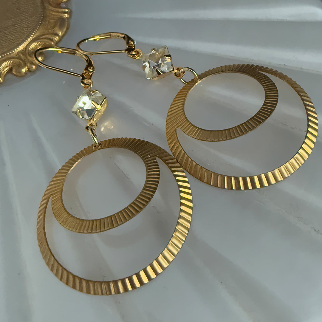 Deco Celestial Hoops