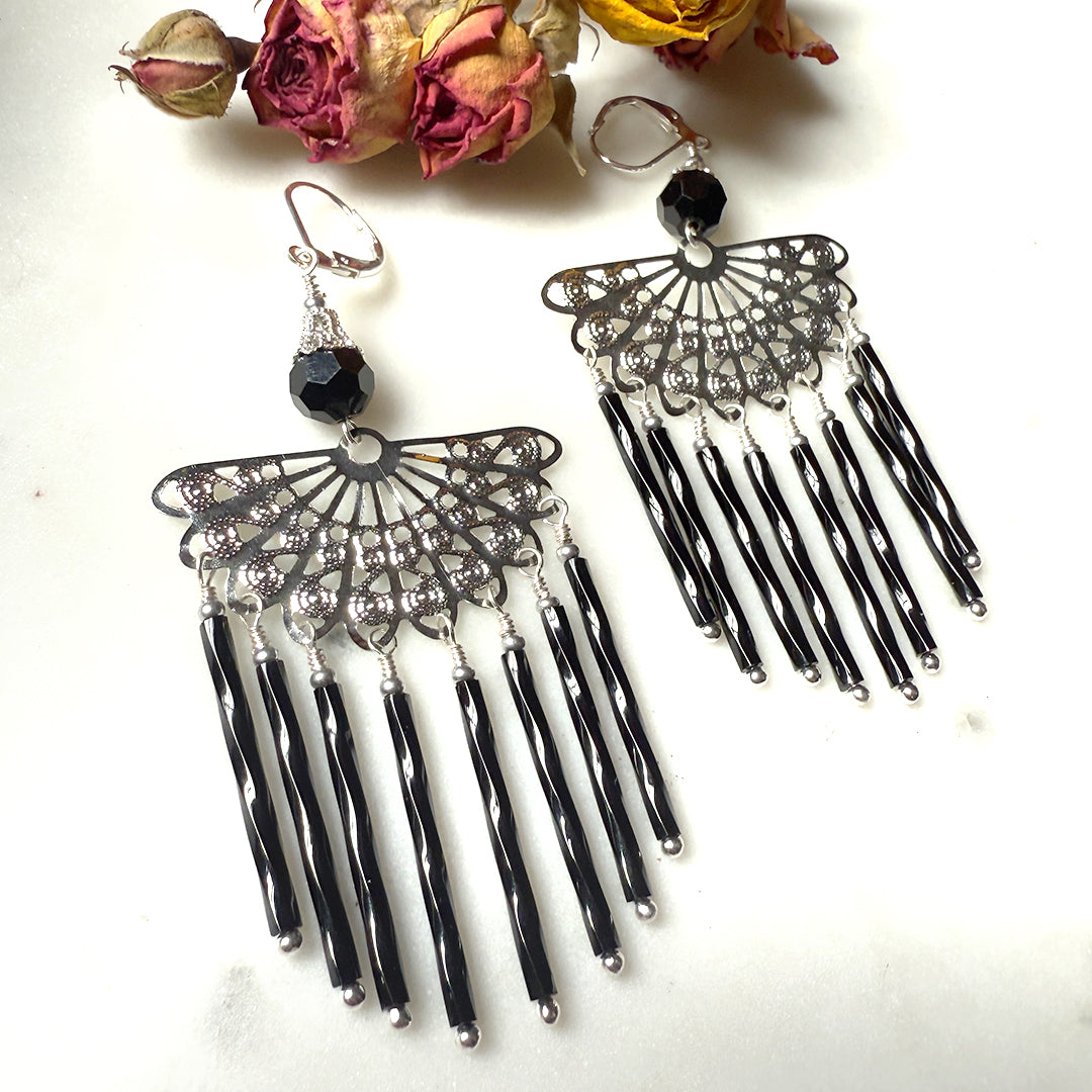 Fan Fringe Earrings