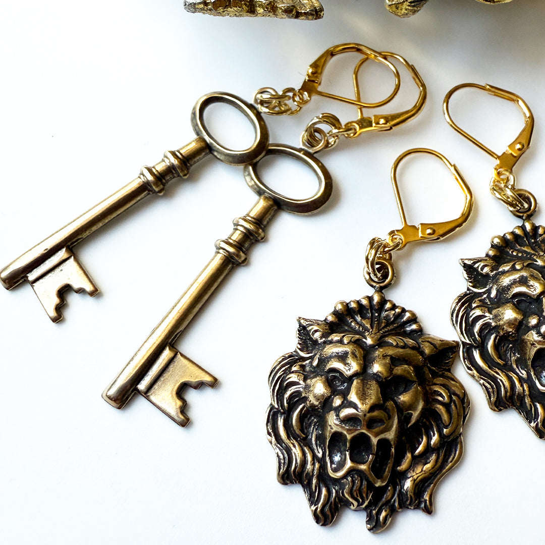 Skeleton Key Earrings
