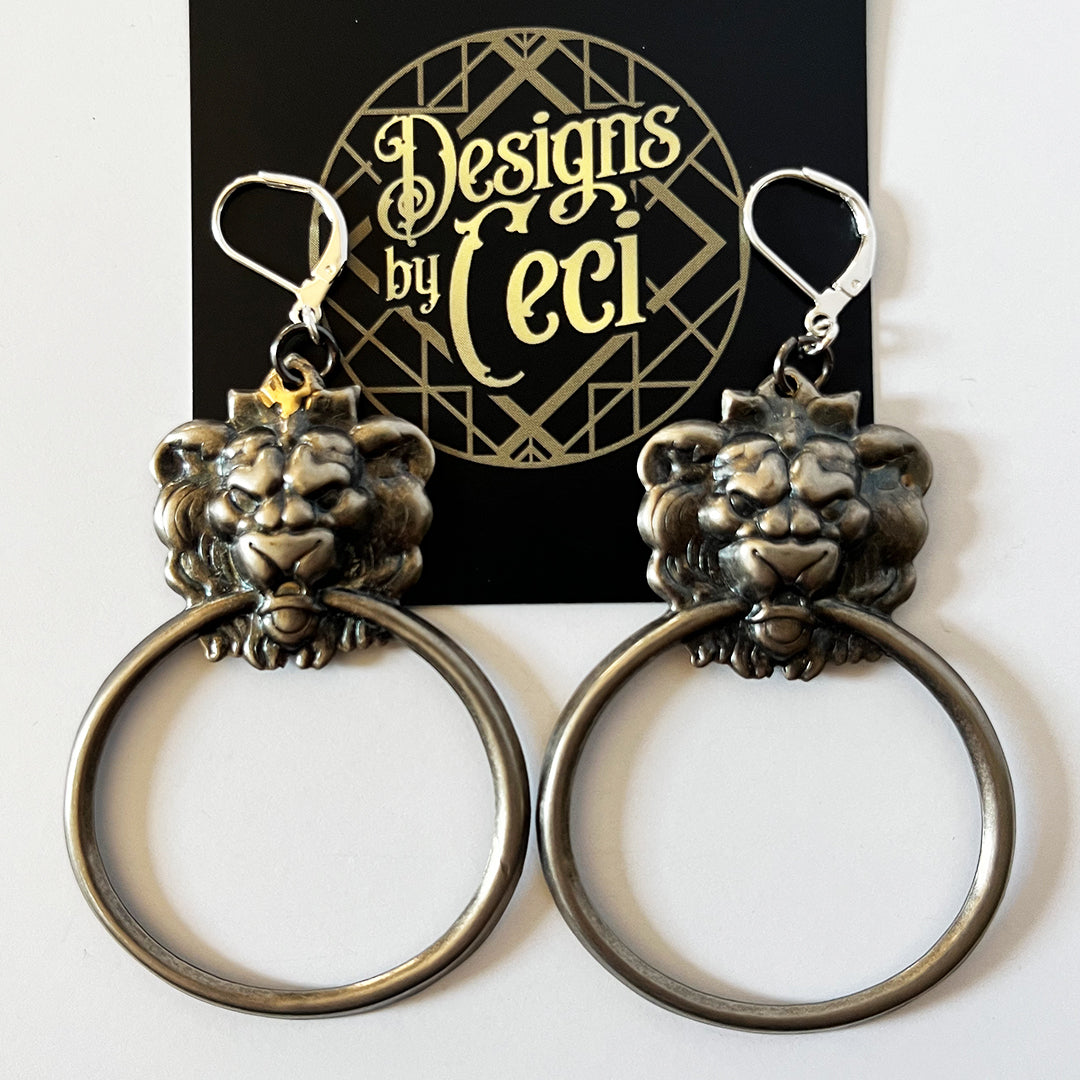Door Knocker Hoop Earrings
