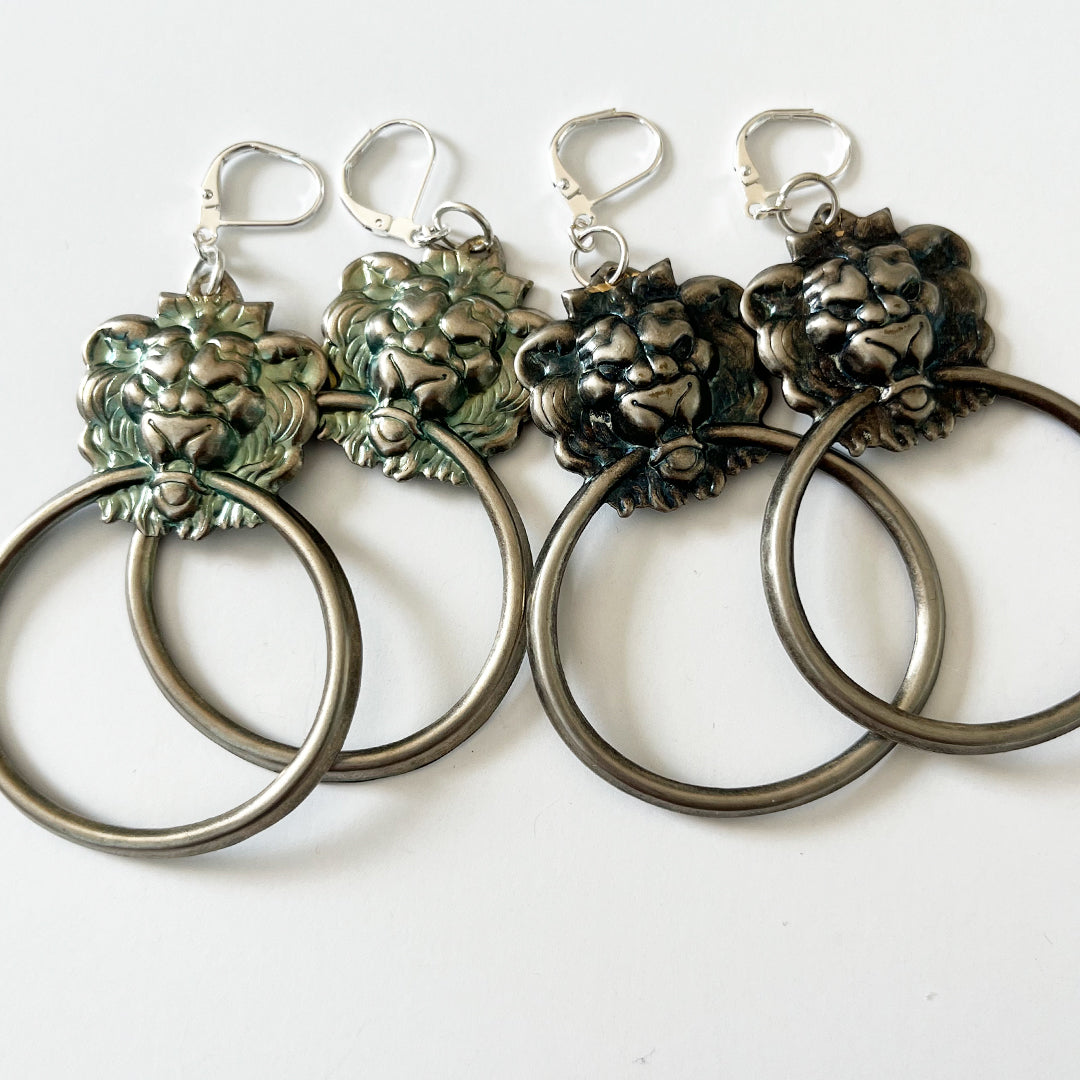 Door Knocker Hoop Earrings