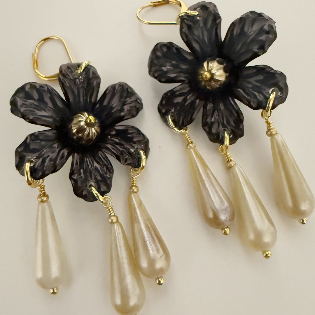 Midnight Bloom Earrings