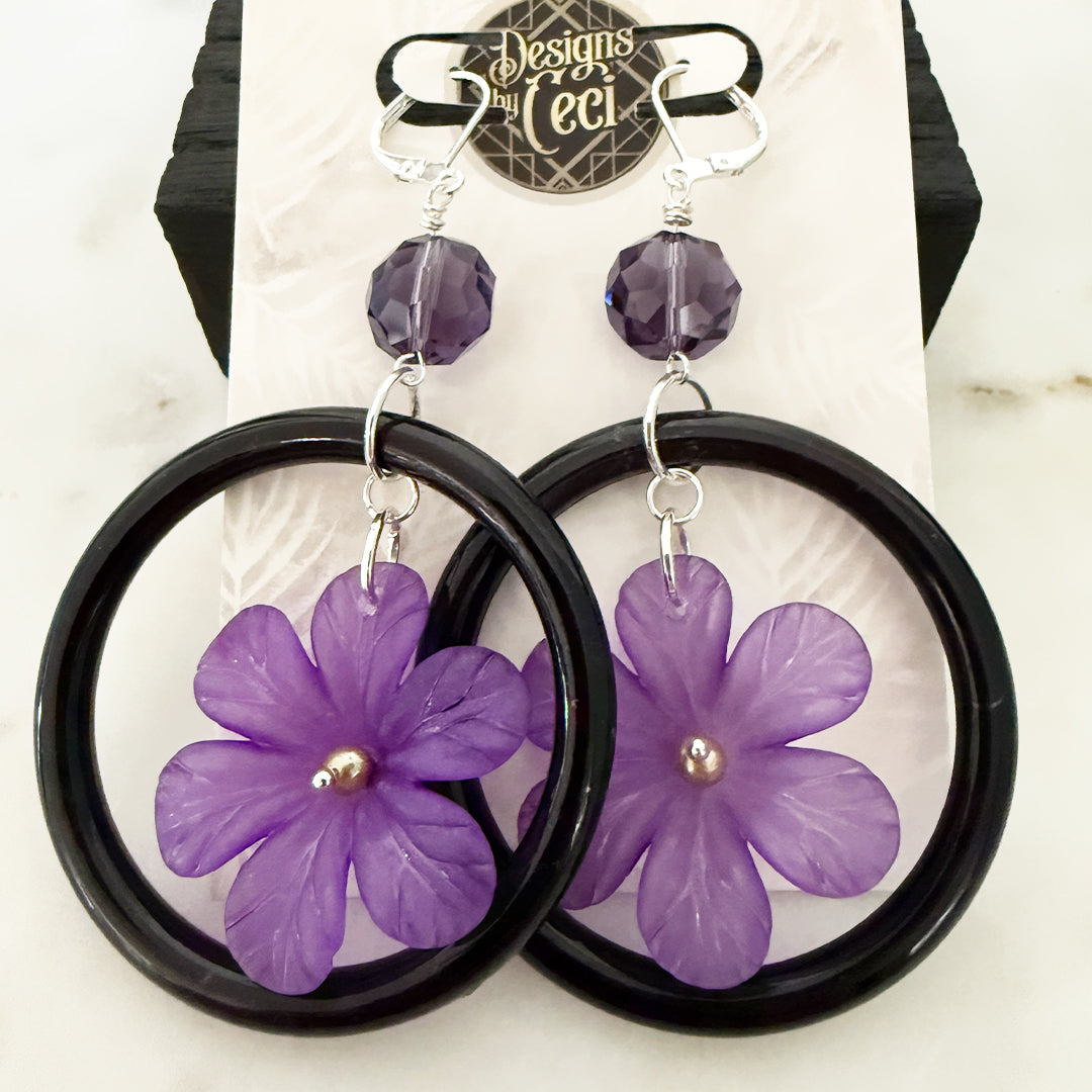 Mod Daisy Hoops