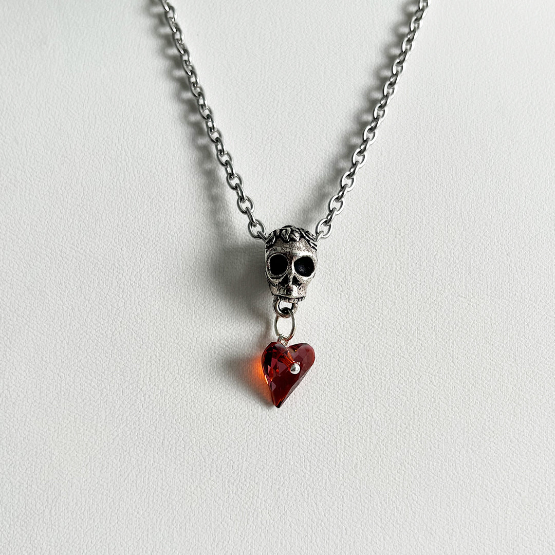 Love You To Death Necklace RED