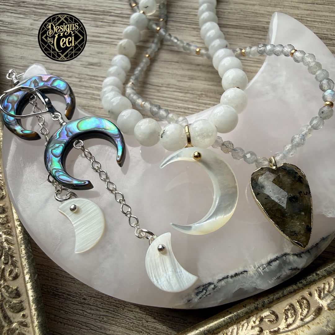 Mystic Tides Crescent Earrings