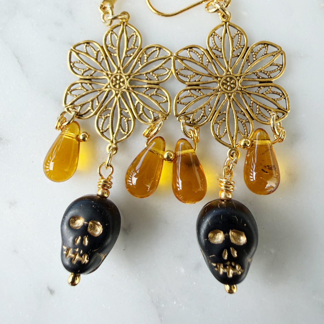 Skull Chandelier Earrings