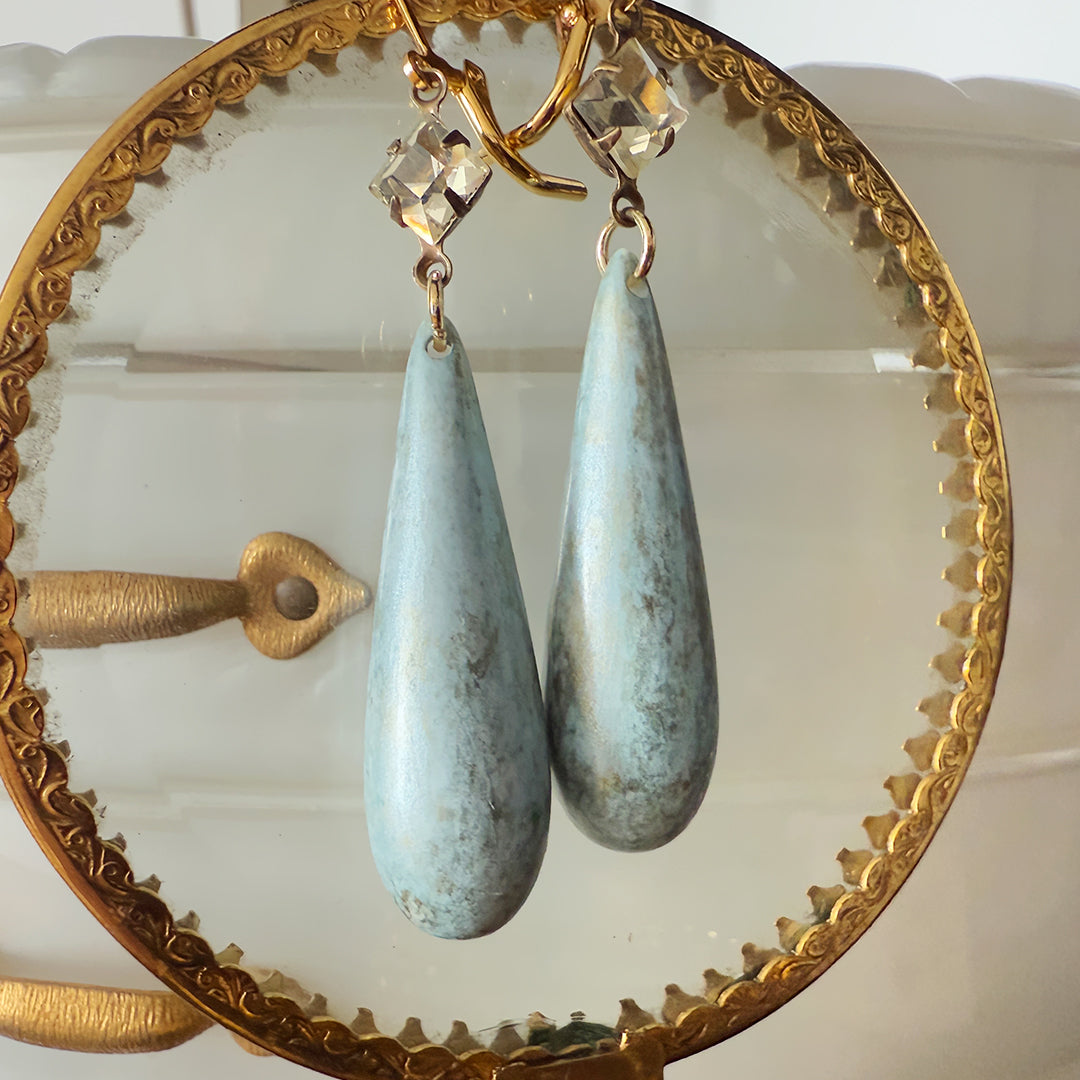 Turquoise Teardrop Earrings