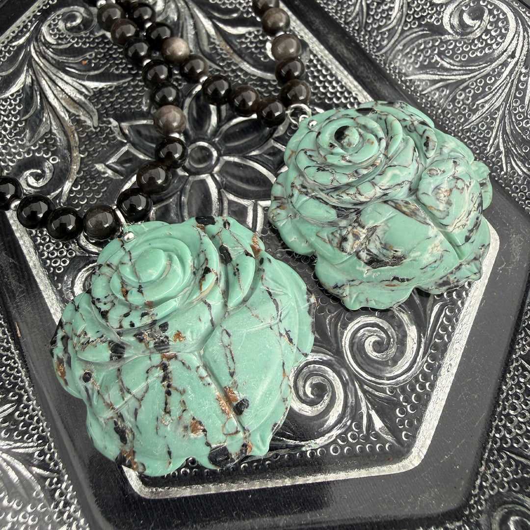 Stone Rose Necklace