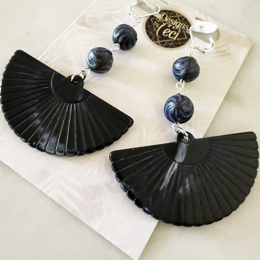 Acrylic Fans Navy