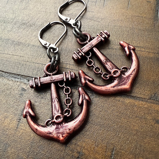 Grounded Anchor earrings