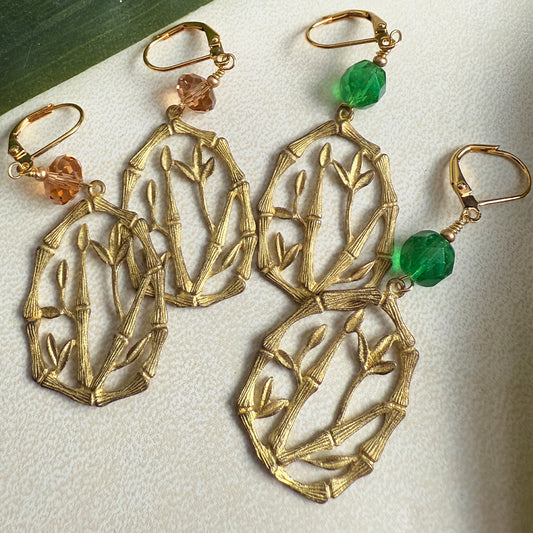 Bamboo Grove Hoop Earrings
