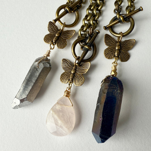Stone Flutter Necklace