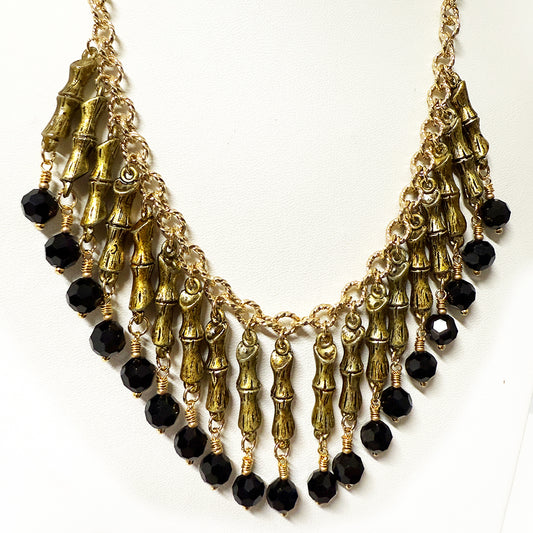 Tiki Goddess Necklace (Black)