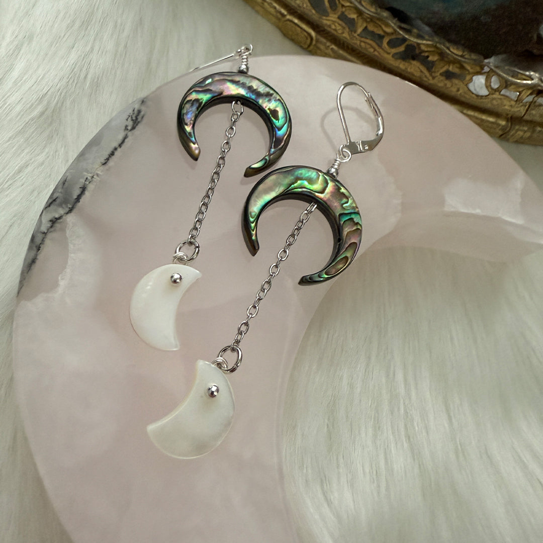 Guitar Pick Earrings Dream Weaver ABALONE