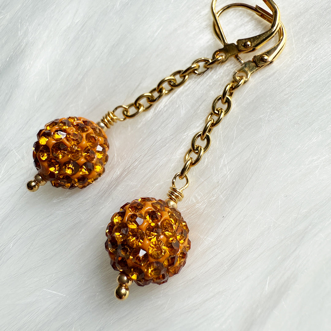 Sparkle Sphere Drop earrings