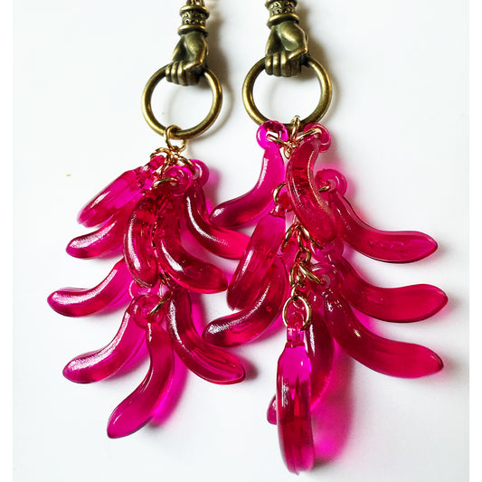 Gone Bananas Earrings PINK