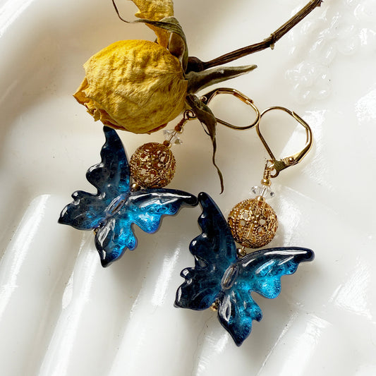 Midnight Butterfly Earrings