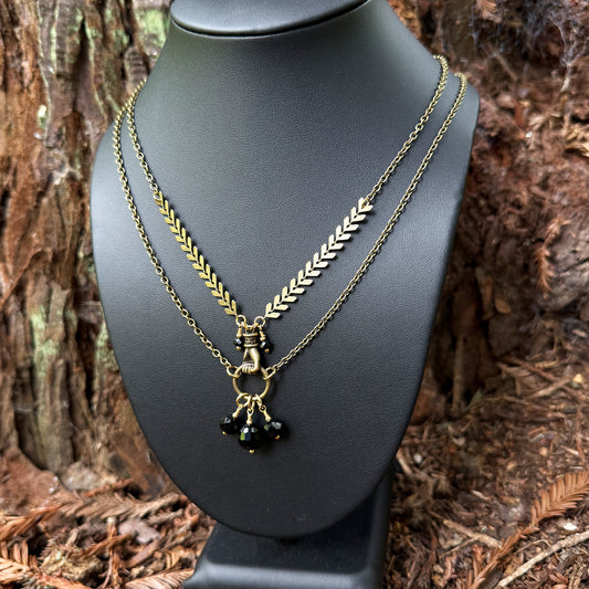 Fearless Arrows + Fist Necklace