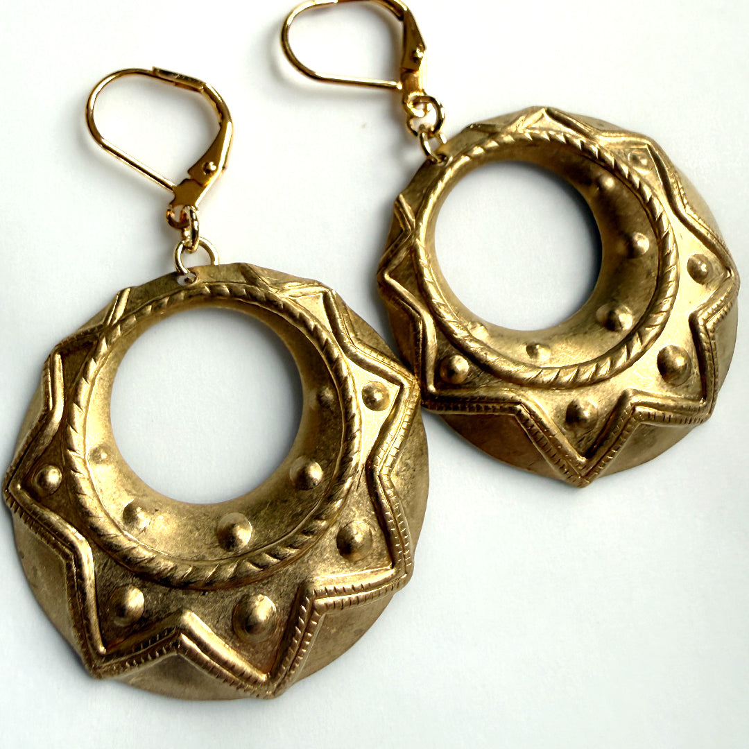 Sacred Hoop Earrings BRASS