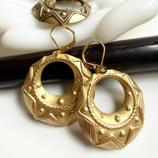 Sacred Hoop Earrings BRASS