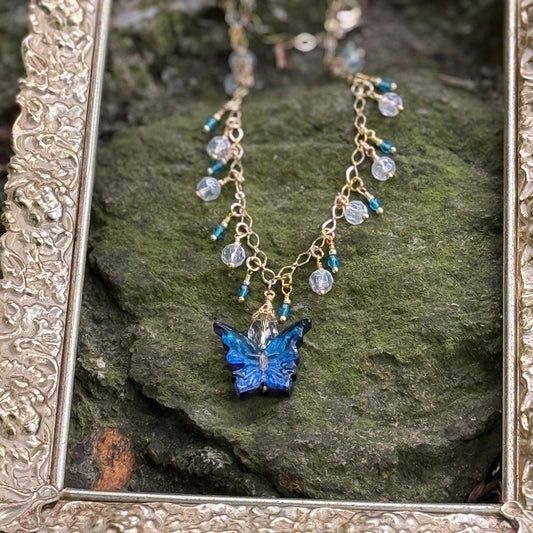 Midnight Butterfly Necklace