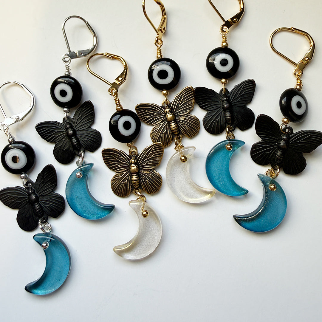 Nightwatch Butterfly Charms BLUE + Black