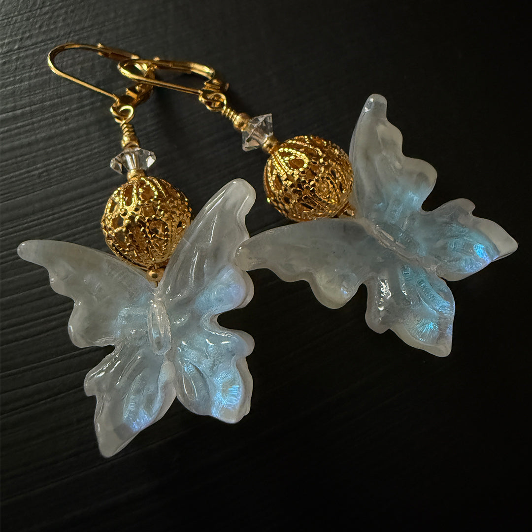 Moonlit Butterfly Earrings