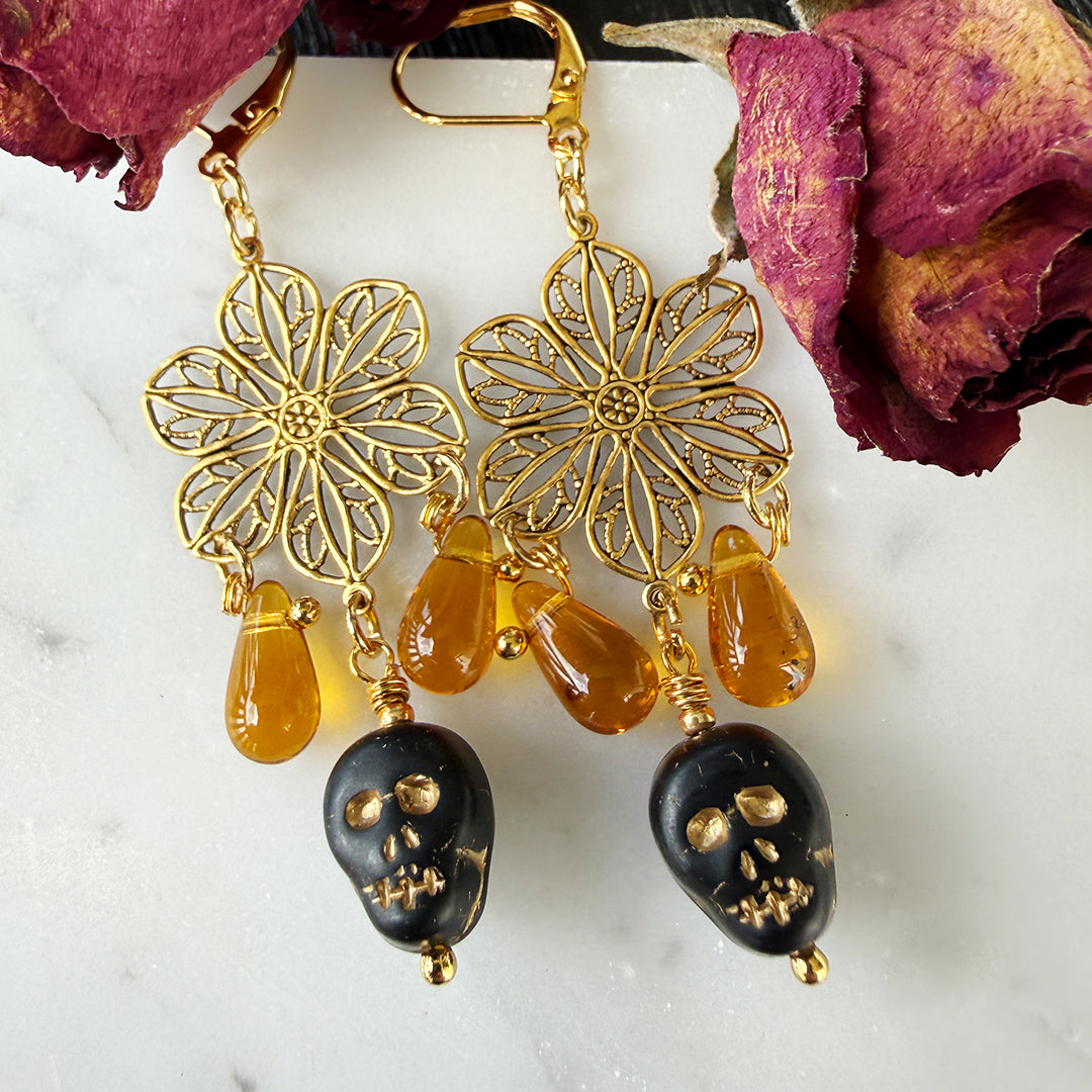Skull Chandelier Earrings