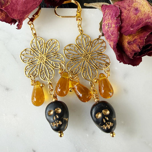 Skull Chandelier Earrings