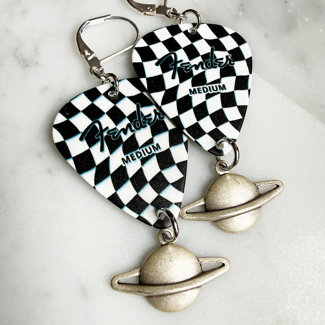 Abduction Guitar Pick Earrings MATTE