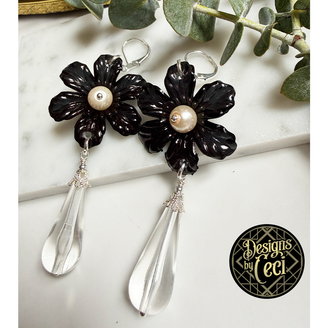 Daisy Dew Drop Earrings CRYSTAL