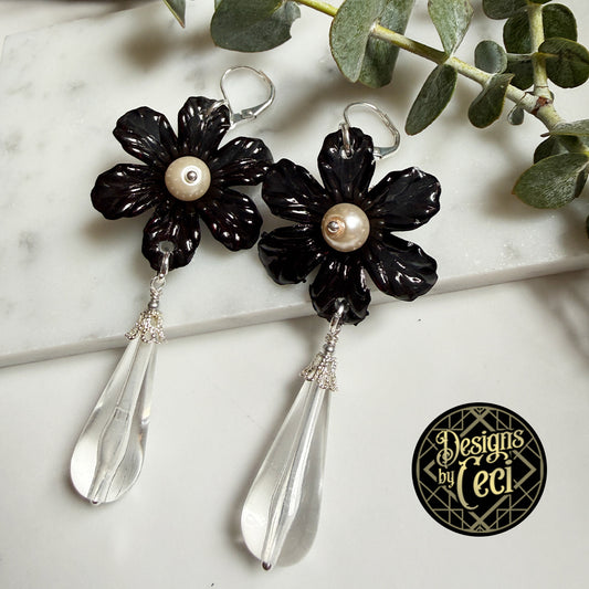 Daisy Dew Drop Earrings CRYSTAL