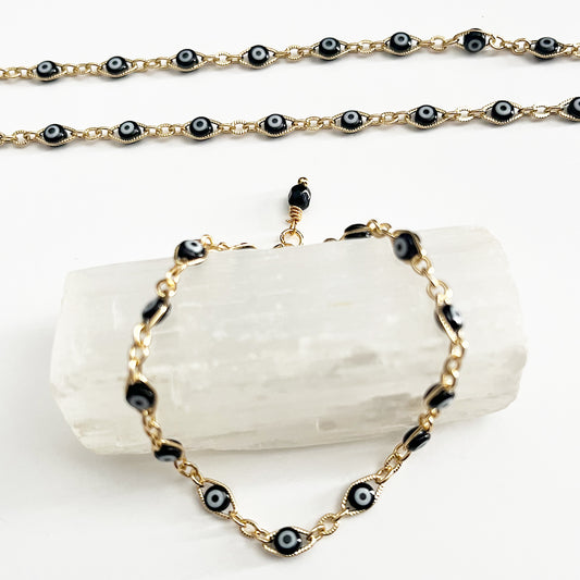 Evil Eye Chain Bracelet GOLD