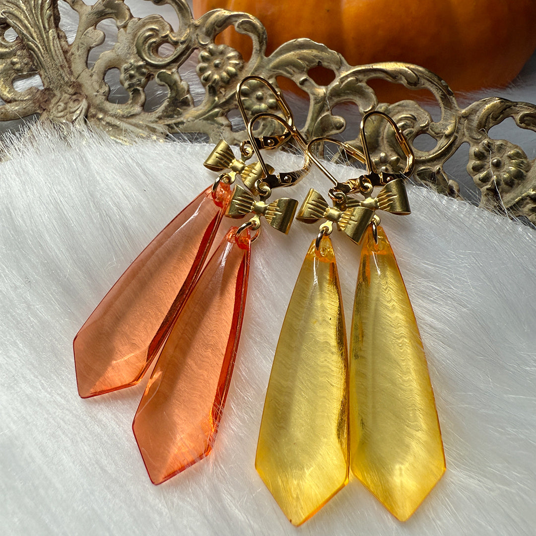 Merry Crystal Bow Drop Earrings