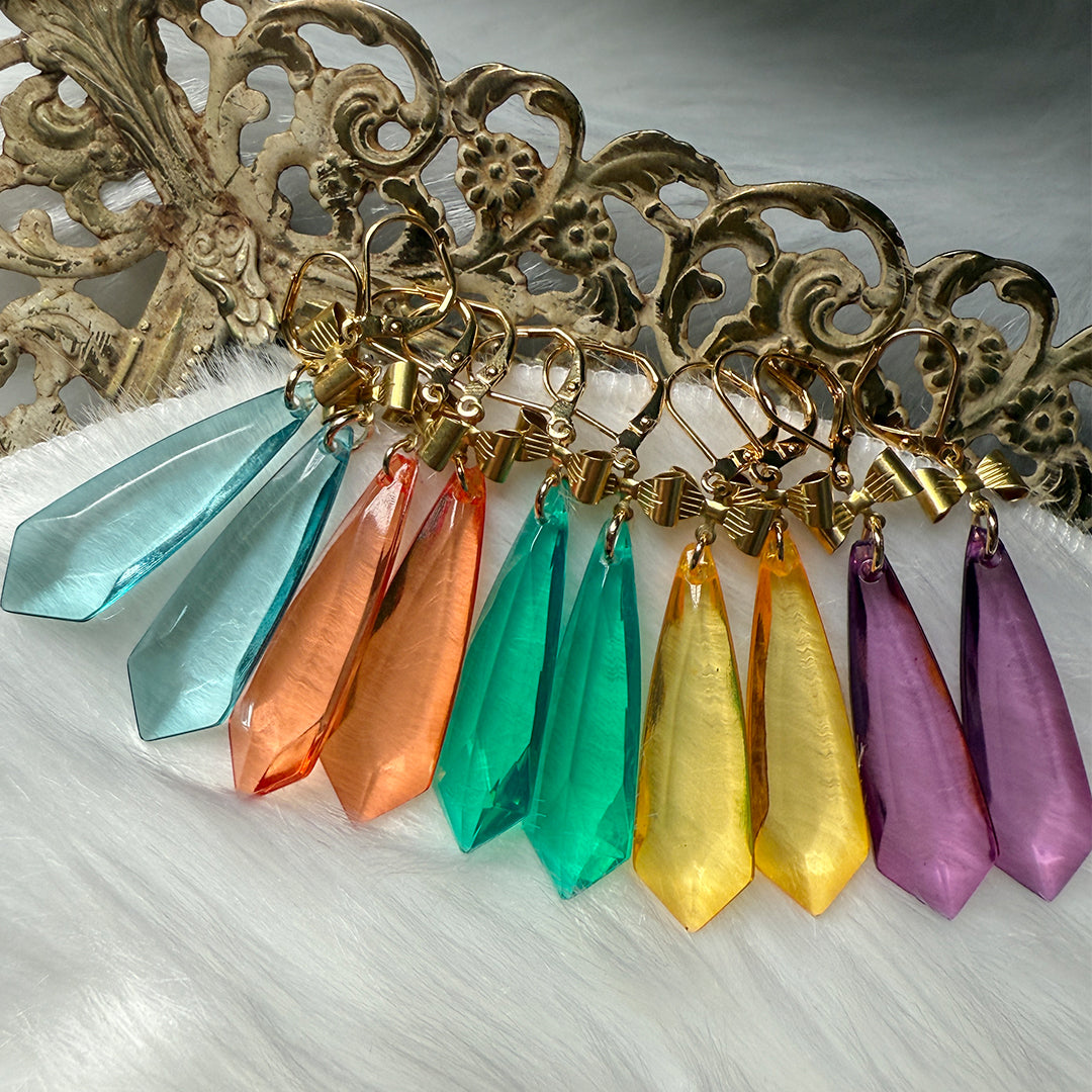 Merry Crystal Bow Drop Earrings