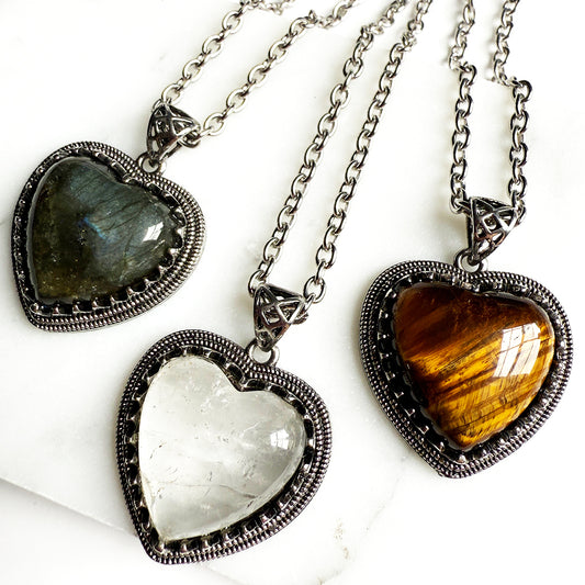Stone Heart Necklace
