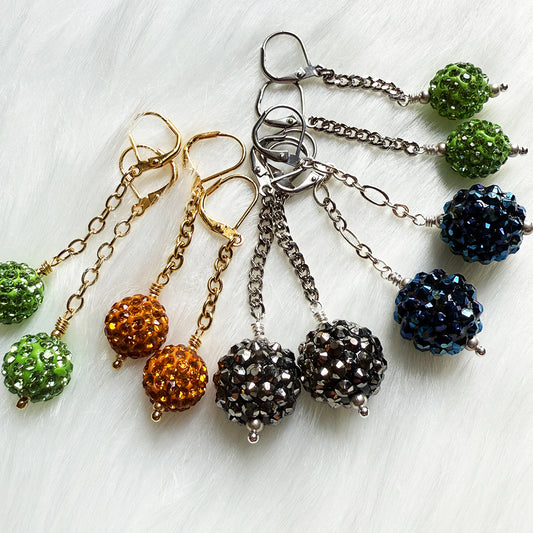 Sparkle Sphere Drop earrings