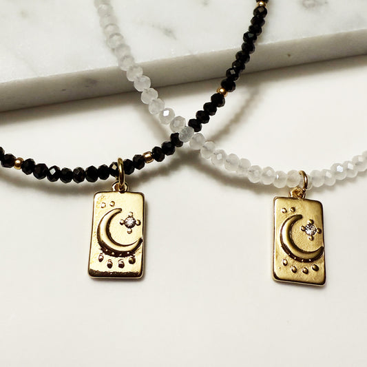 Crystal Bead Choker Necklaces Gold