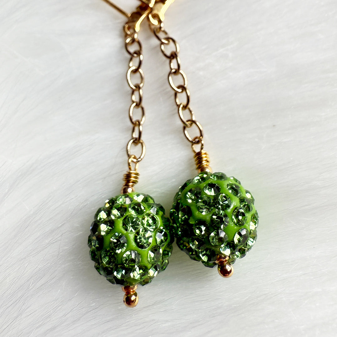 Sparkle Sphere Drop earrings