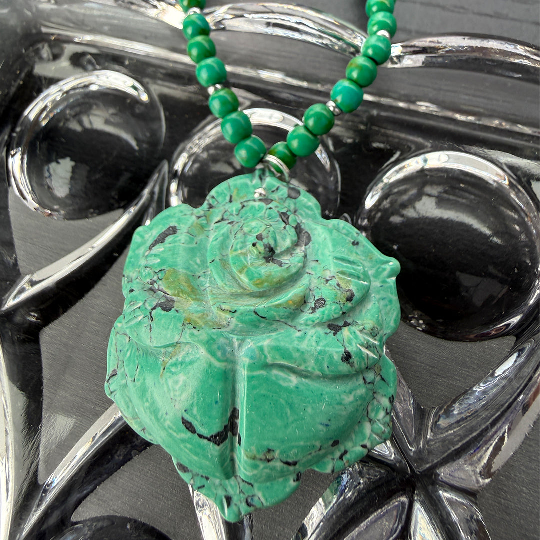 Stone Rose Necklace
