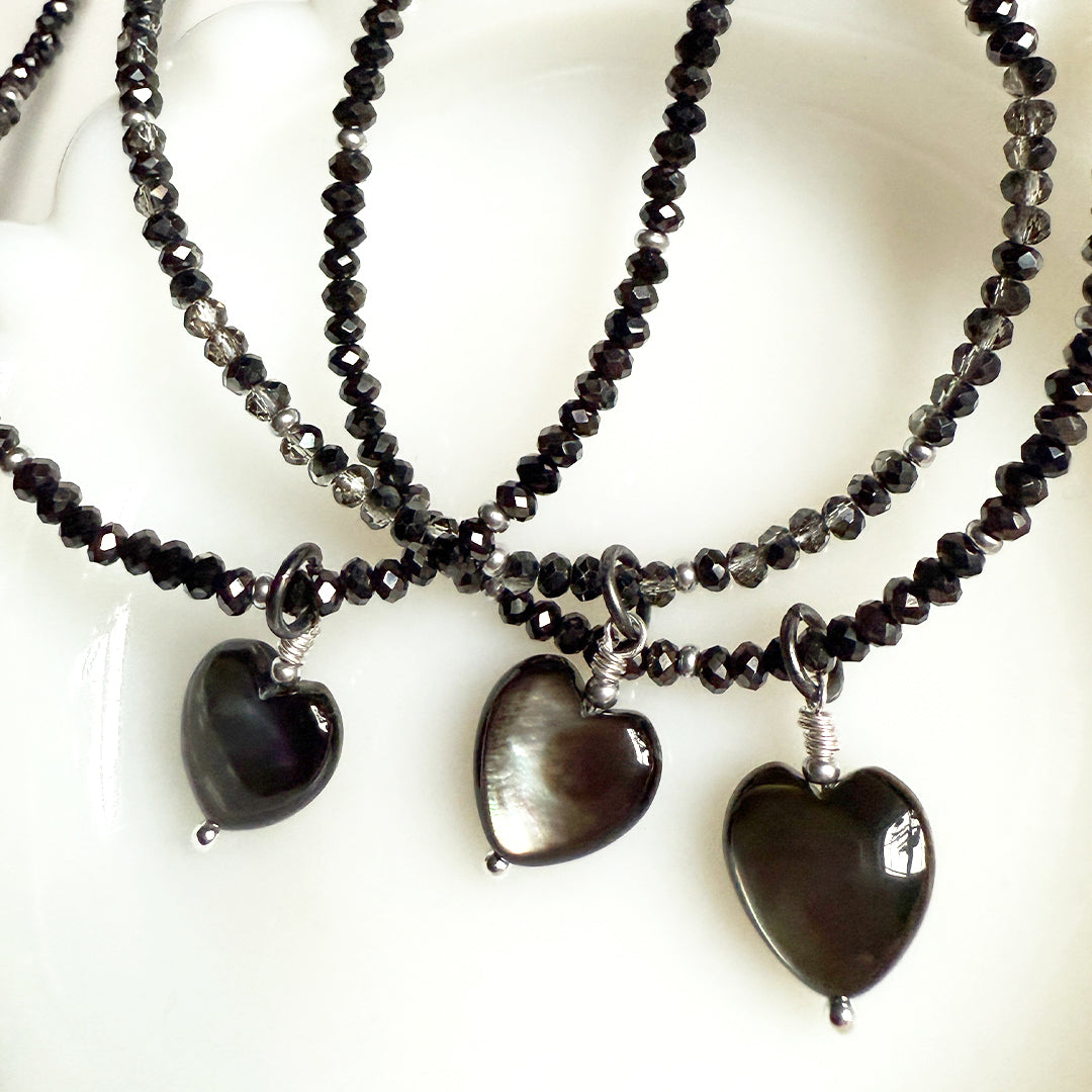 Midnight Heart Necklace