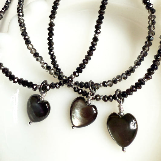 Midnight Heart Necklace
